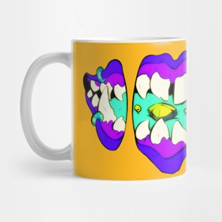 Purple Monster Mouth Mug